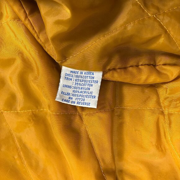 Boundary Waters Zip Up Barn Chore Jacket Tan Sz S/M Flannel Lined Loose Fit - Picture 5 of 8